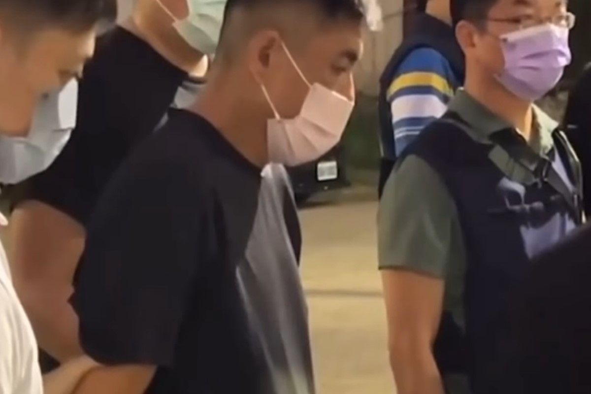 ▲台南殺警案兇嫌林信吾於新竹落網。（圖／翻攝畫面）