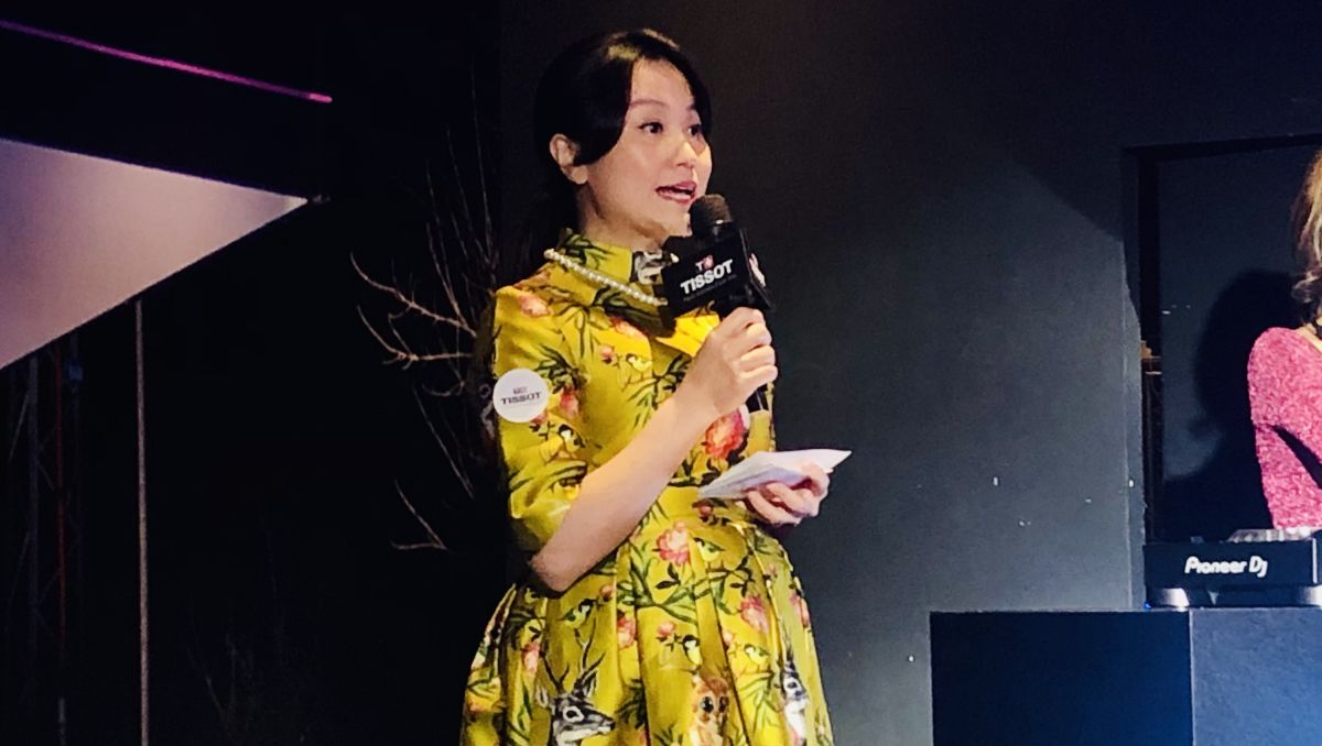 ▲海芬懷孕後首度露面。（圖／實習記者黃沛晴攝）