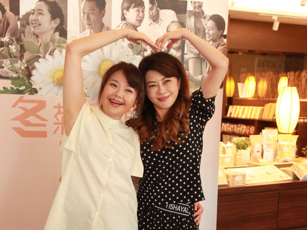 ▲葛蕾（右）不忍苛責夏玉順造謠。（圖／大愛）