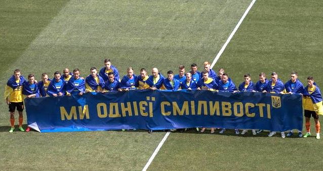 ▲烏克蘭足球聯賽在戰火線展開。取自網路
