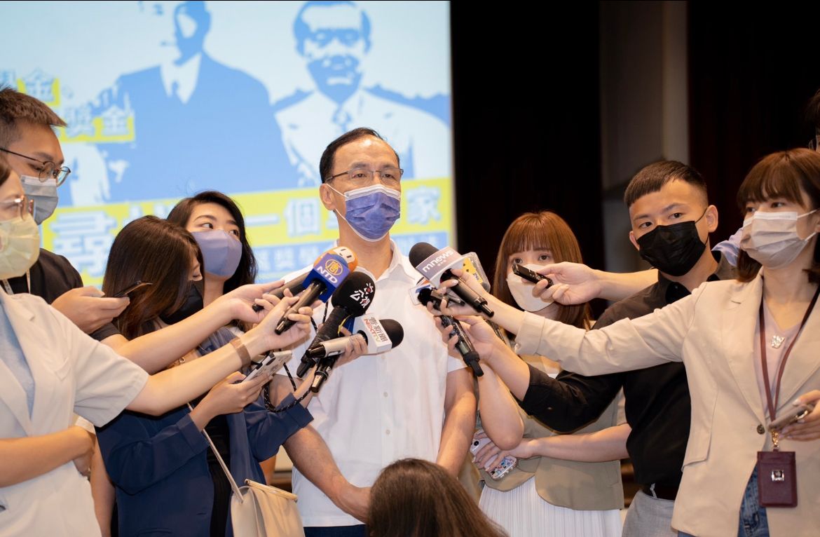 ▲針對外傳夏立言將見劉結一，朱立倫駁斥。（圖／文傳會提供）