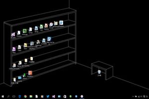 電腦變房間！網改用「書架桌布」　應用程式這樣放超有趣
