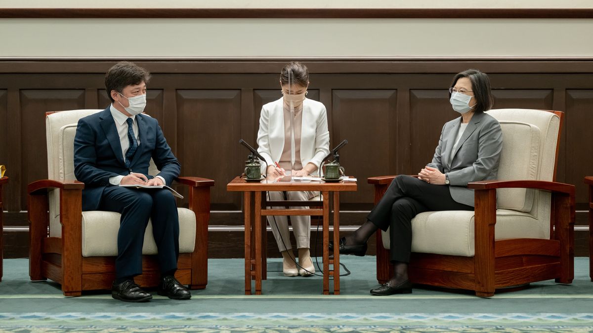 ▲總統蔡英文接見「日本東京大學『兩岸關係研究小組』松田康博教授訪問團」。（圖／總統府提供）