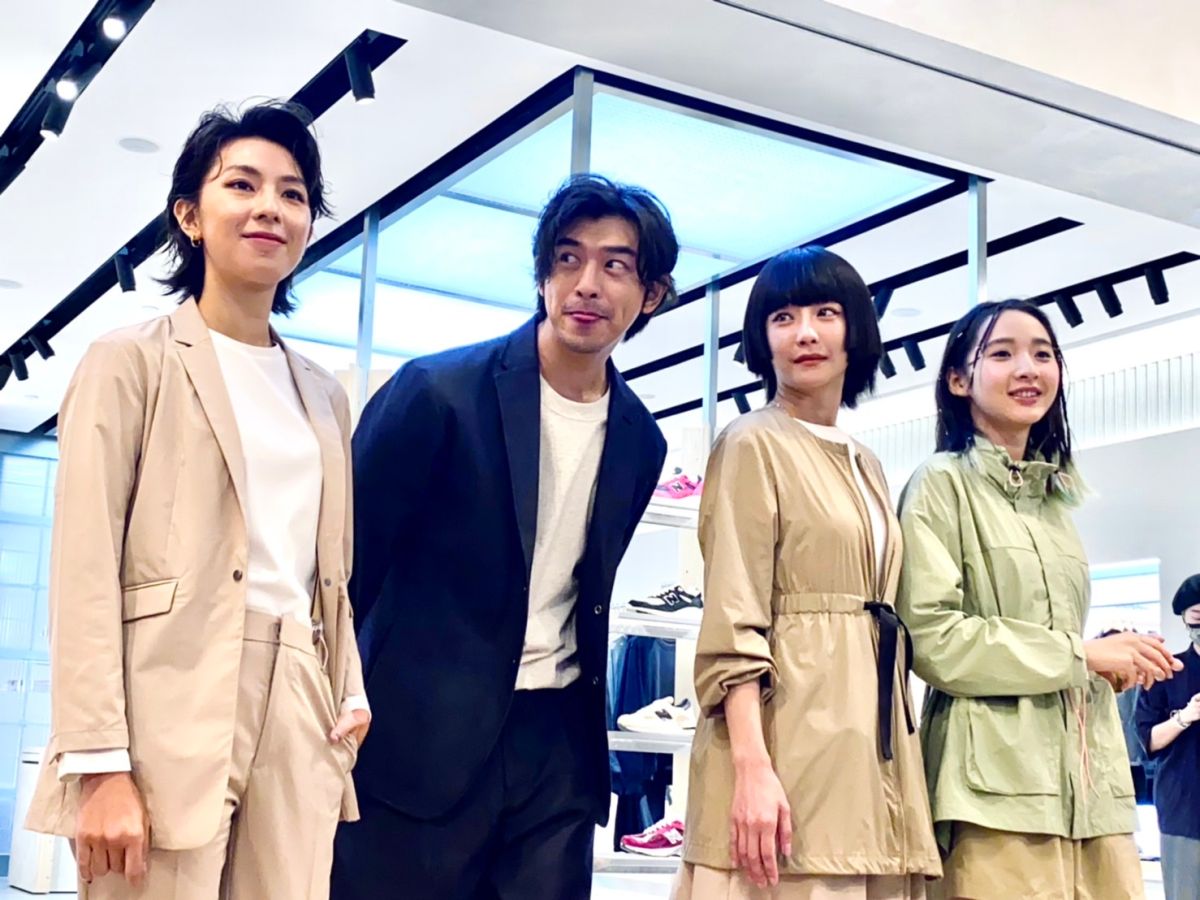 ▲New Balance在台北101購物中心首開全台第一家、最高規格的「NB GREY 形象總店」，邀來著迷「灰調品味」的鐵粉陳柏霖站台，親揭他為品牌跨界創作的開幕藝術裝置；一同揭幕的氣質女星謝欣穎、李沐、林辰唏，搶先穿上獨家引進與日本同步的MET24帥氣服飾。（圖／記者蕭涵云攝）