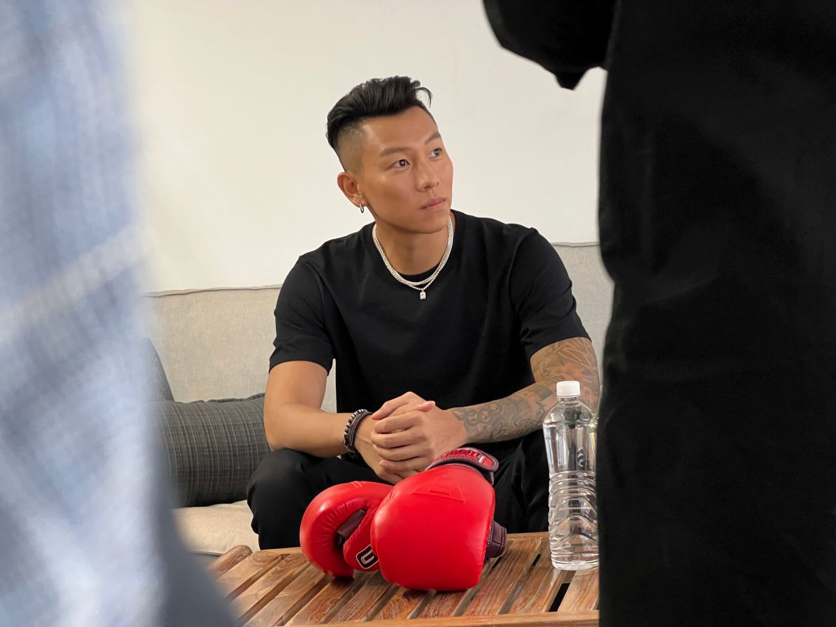 ▲即將成為新手爸爸的瘦子，笑說怕變成女兒奴才。(圖／記者周淑萍攝)