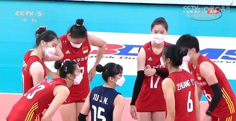 ▲中國女排代表隊，近日在與伊朗隊的比賽過程中，因戴口罩打球，而在微博上引發熱議。（圖／翻攝自微博）