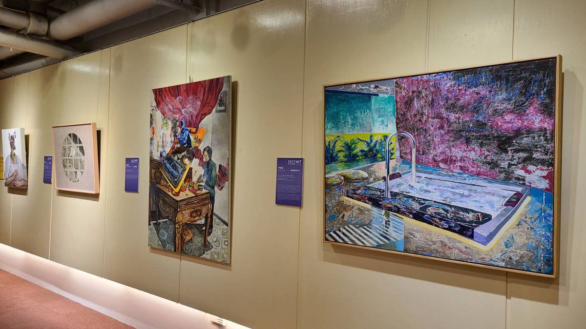 ▲文化部今（26）日宣布，本屆「MIT新人推薦特區」8位藝術新秀出爐，作品將於ART TAIPEI台北國際藝術博覽會展出。圖為藝術新秀作品。（圖／記者李琦瑋攝，2022.08.26）