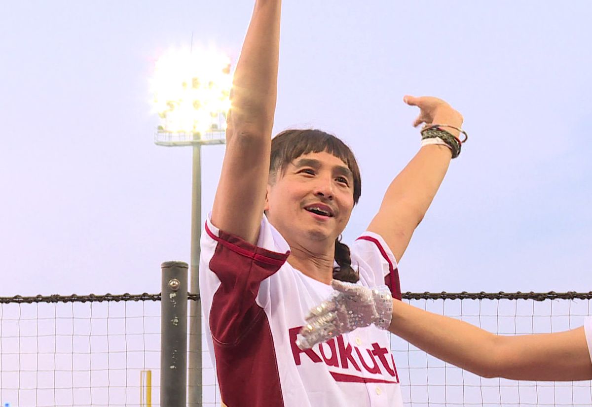 ▲王少偉化身「啦啦隊女神」。（圖／台視提供）