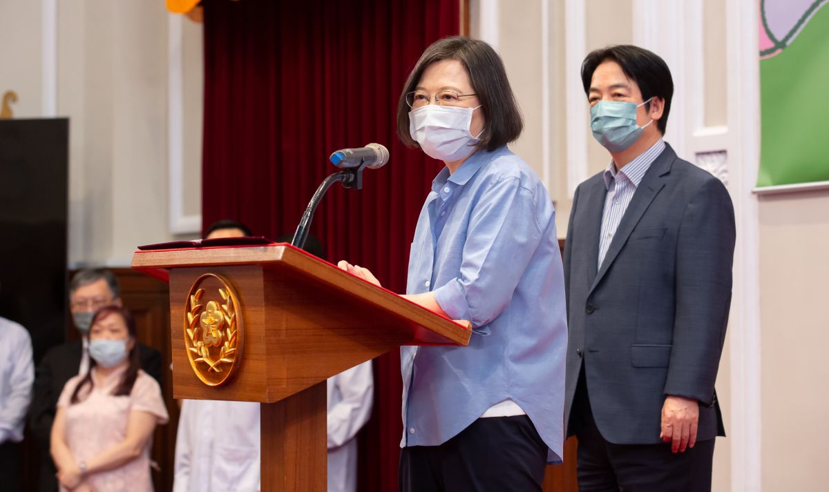 ▲蔡英文與賴清德原訂明接見帛琉訪團，現因訪團成員確診而暫緩。（圖／總統府提供）