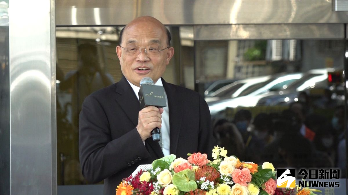 ▲行政院長蘇貞昌今（27）日上午出席數位發展部掛牌典禮，會前接受媒體採訪表示，郭台銘所指教的方方面面，我們應該虛心聆聽、勇敢改革。（圖／記者朱永強攝，2022.08.27）