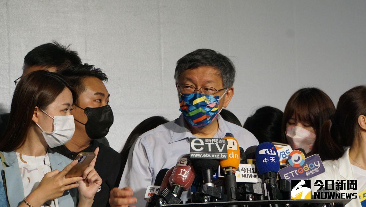 ▲黃珊珊請辭副市長，台北市長柯文哲表示，會去幫她參選站台。（圖／記者呂炯昌攝，2022.08.27）