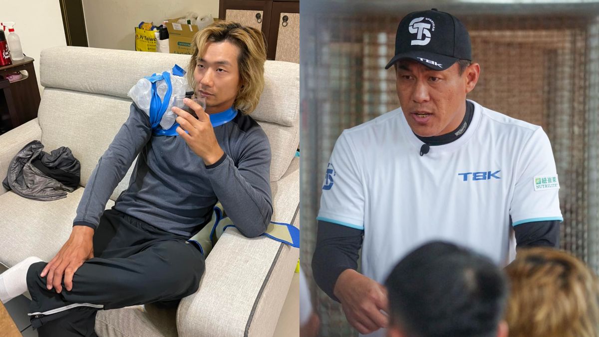 ▲《超級王牌棒球隊》節目選手金鋼刀，連日開噴教練，以及背後節目團隊。教練陳文賓也發聲了，「閉上你的臭嘴，閃到旁邊去玩沙」。（圖／金鋼刀、陳文賓臉書）