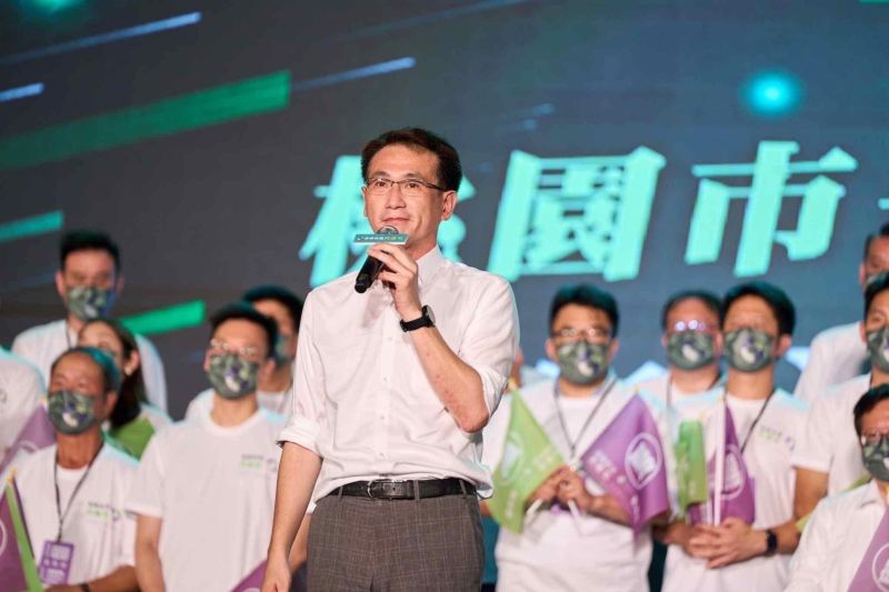 ▲民進黨推出鄭運鵬參選桃園市長,力拚延續鄭文燦8年五星級施政。(圖/翻攝自黃世杰臉書)