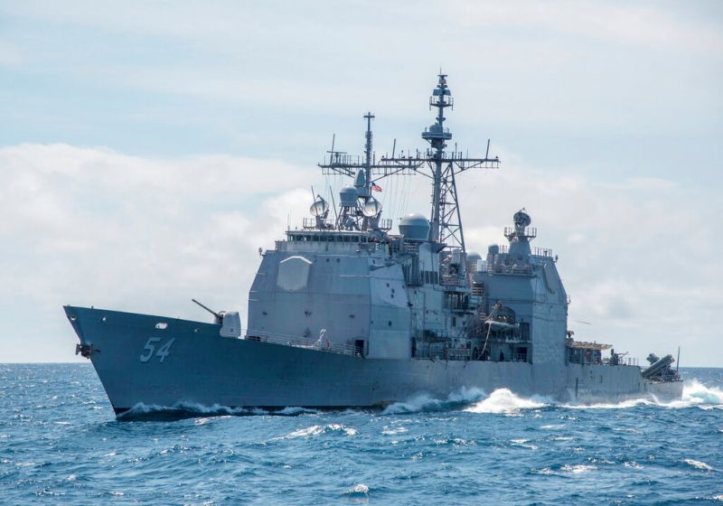 ▲美國2艘軍艦通過台灣海峽。 （示意圖／美聯社／達志影像）