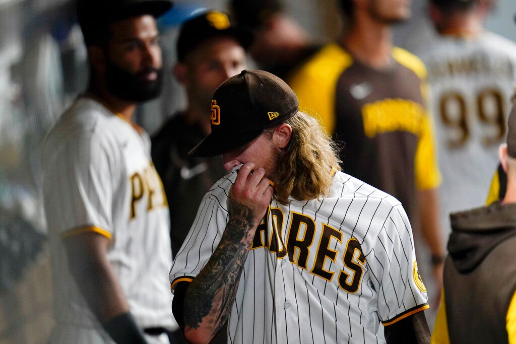 ▲教士隊後援投手Josh Hader陷入大低潮（圖／美聯社／達志影像）