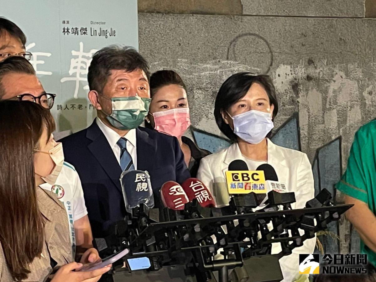 ▲陳時中與鄭麗君一同受訪。（圖／記者黃宣尹攝，2022.08.29）