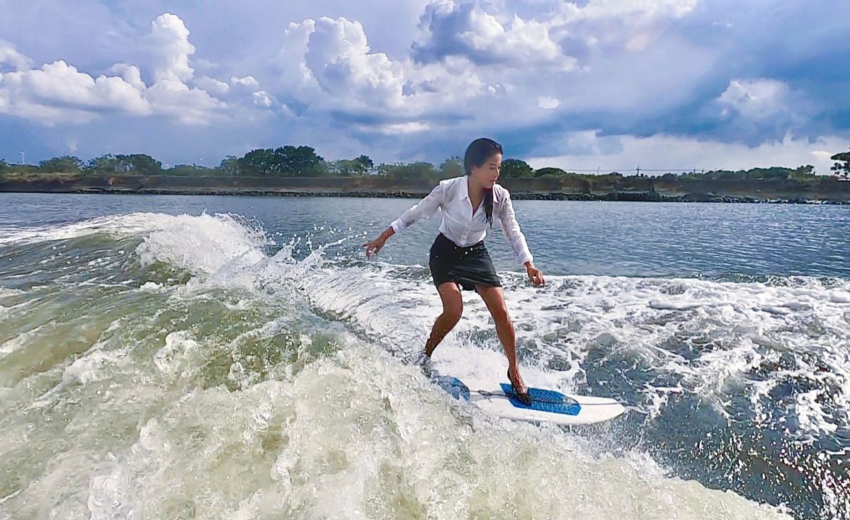 ▲快艇衝浪女神 Kimberly陳美彤解隔離強勢回歸水上主場。（圖／STARFiSH Agent星予經紀提供）