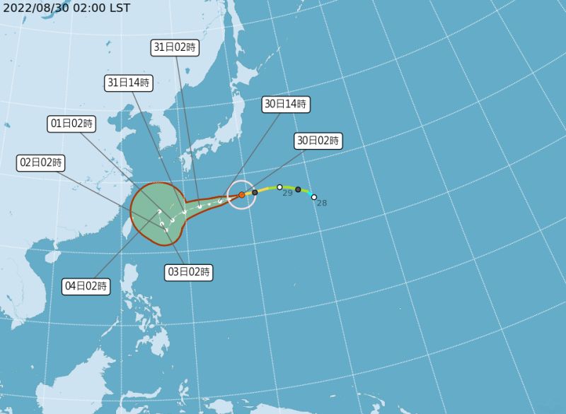 「軒嵐諾」估今轉強颱！大迴轉路徑曝　明晚起影響台灣
