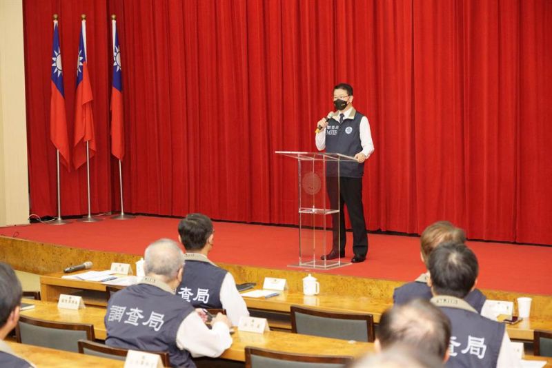 ▲九合一選舉今起跑,調查局授旗誓師。(圖/調查局提供)