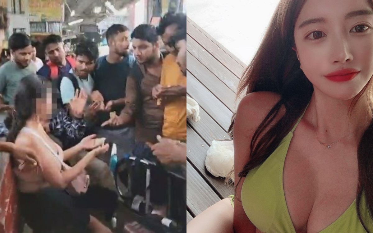 ▲南韓直播主朴西瓜跟呂蔚恩到印度旅遊穿著清涼，表示很安全。（圖／AfreecaTV、朴西瓜IG）