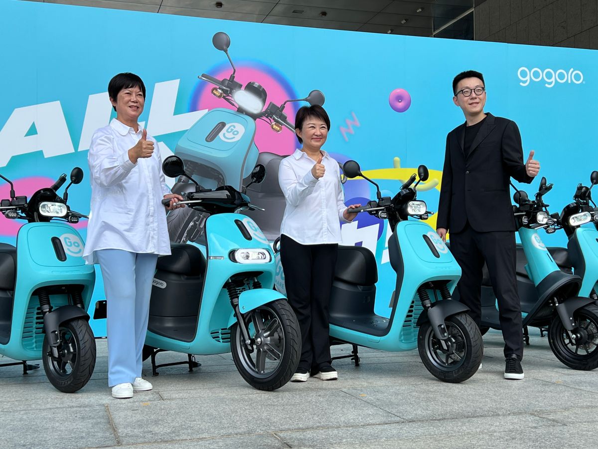 ▲GoShare落腳台中開站，完整六都版圖，首波有500台Gogoro提供服務。(圖／記者周淑萍攝)