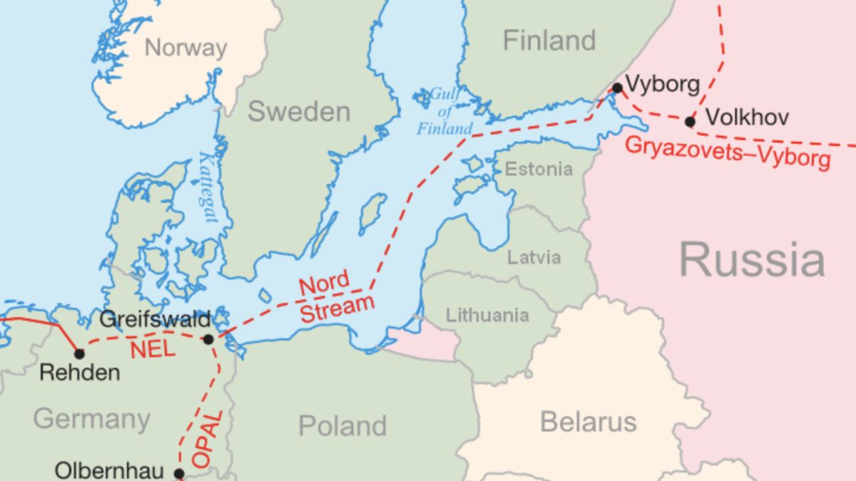 ▲俄羅斯8月31日起至9月3日停止北溪1號管線運輸，造成歐洲能源供應緊張。（圖／翻攝自維基百科）