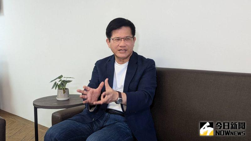 ▲林佳龍表示，新北、台北應該要是「雙子星城市」，在淡水河2邊各有一個城市，最後結合成大都會。（圖／記者鄭宏斌攝）