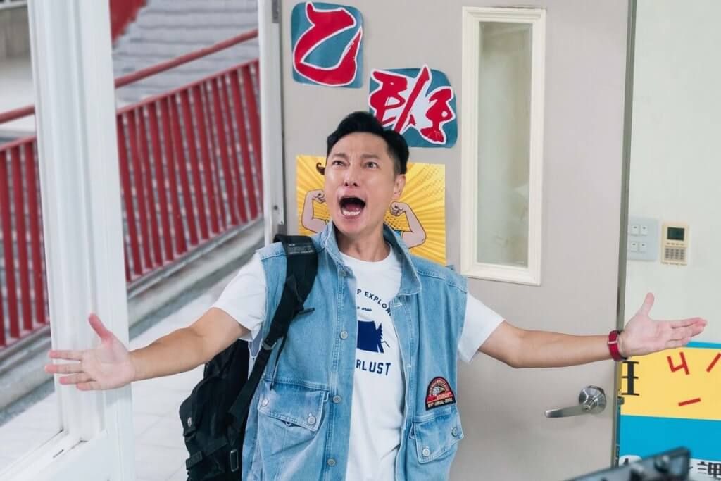 ▲經典台劇「麻辣鮮師」靈魂人物謝祖武（圖）預告將在8點檔「機智校園生活」第3季客串，將和前班底杜詩梅、林利霏有精彩互動。（TVBS提供）中央社記者葉冠吟傳真 111年9月1日