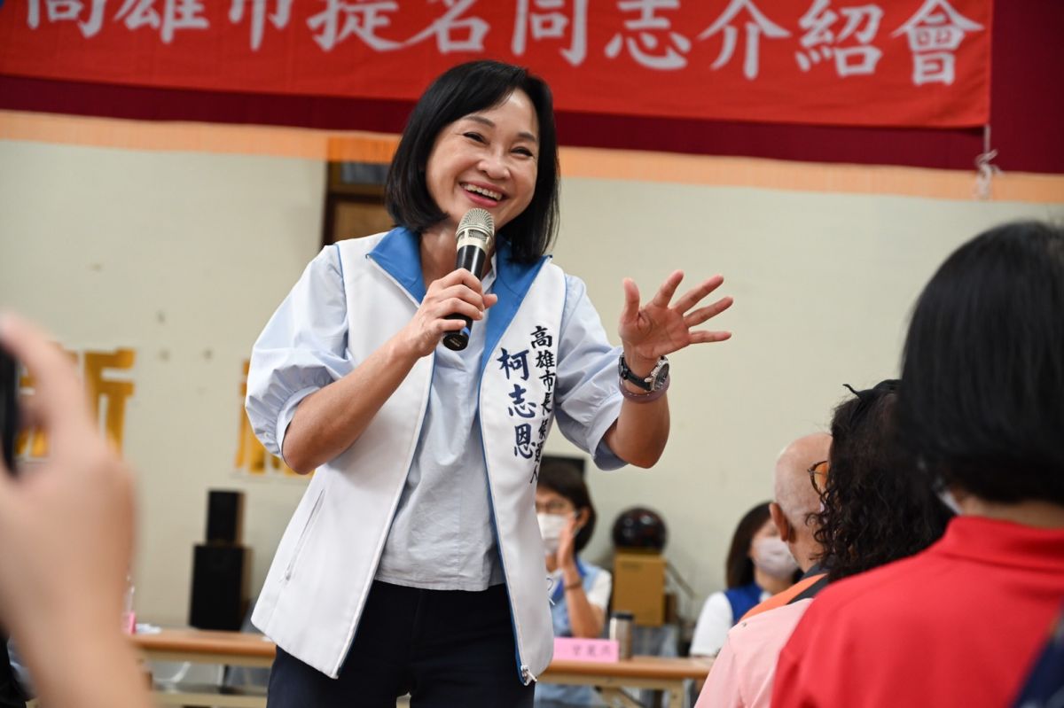 ▲柯志恩表示，和韓團隊的聯繫、溝通持續在進行。（圖／柯志恩競選總部提供）