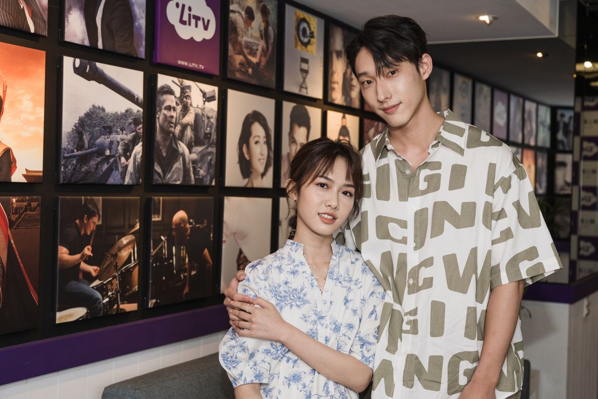 ▲何思靜害羞表示，與唐綸的吻戲是自己大螢幕的初吻。（圖／LiTV、 影格電影提供）