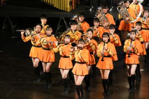 日本京都橘高校吹奏樂部 ▲在管樂界享有盛名、有「橘色惡魔」稱號的日本京都橘高校吹奏樂部受邀今(2022)年國慶典禮演出。(圖/日本京都橘高校提供)