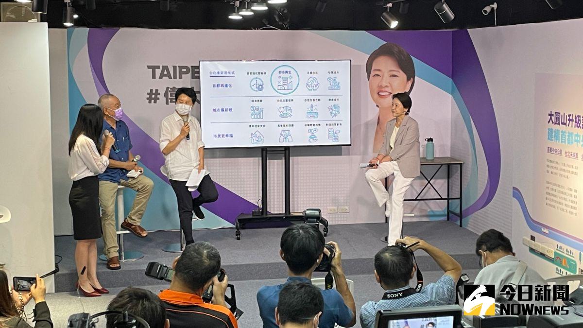 ▲台北市長參選人黃珊珊6日召開第二場政見記者會，主軸在於都市更新與台北未來宅等相關政見。（圖／記者丁上程攝，2022.09.06）