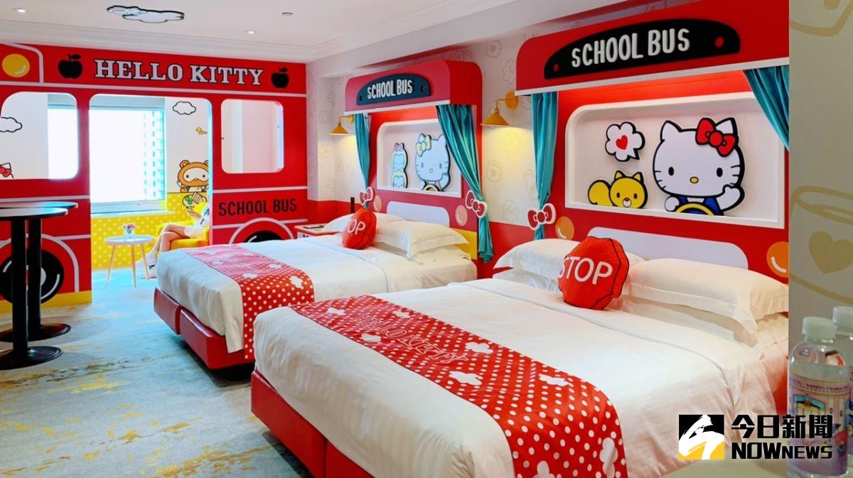 ▲漢來大飯店與三麗鷗合作推出18間主題房型。（圖／記者陳美嘉攝，2022.09.06）