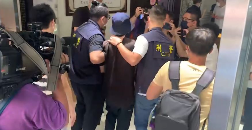 ▲警方6日下午在台北市逮到永和分屍案嫌疑人，死者大哥承認犯案。（圖／翻攝畫面）