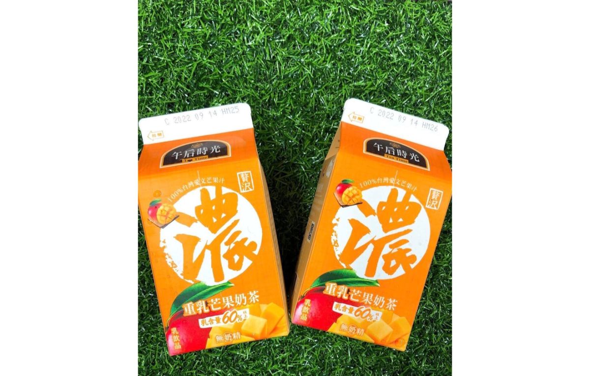 ▲光泉午后時光的重乳芒果奶茶選用100%愛文芒果，要吸引芒果控來嘗鮮。（圖／業者提供）