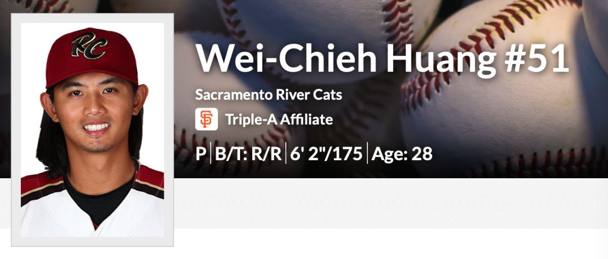 ▲效力舊金山巨人3A的旅美台將黃暐傑(圖片截自小聯盟官網)