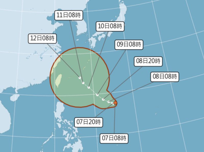 「梅花」颱風最快明生成！最新路徑曝光　連假降雨率提高