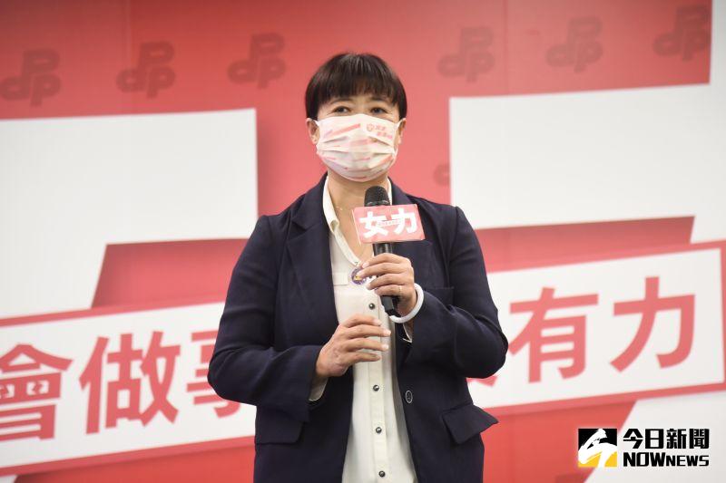 ▲蔡培慧說,此次南投選舉不是藍綠對決,是過去跟未來的對決。(圖/記者陳明安攝,2022.09.07)