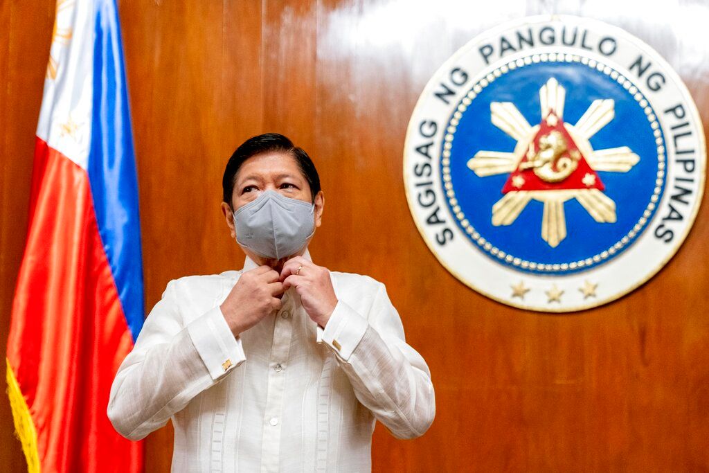 ▲菲律賓總統小馬可仕到新加坡進行國是訪問。（圖／美聯社／達志影像）