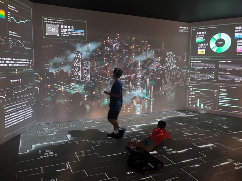 ▲位於「智慧城市」展區的「數據共創未來台北」一秒體驗電影中的未來科技感。（圖／資料照片）