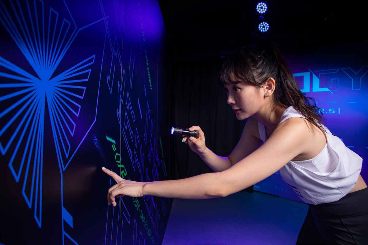 ▲華碩電競品牌「ROG玩家共和國」連假在華山推出電競健身房，喊話「玩家動起來」（圖／華碩提供）