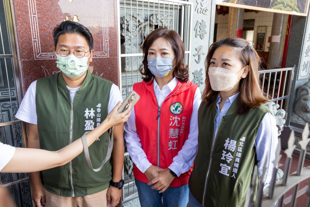 ▲沈慧虹表示，高虹安背後就是地方舊勢力，自己才是能帶領新竹市繼續光榮的最好人選。（圖／沈慧虹辦公室提供）