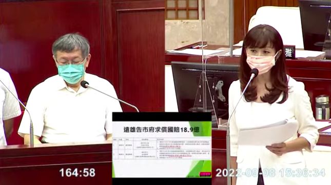 ▲台北市長柯文哲在議會接受質詢。（圖／翻攝自市議會直播）