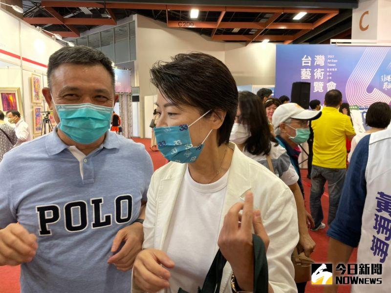 ▲黃珊珊酸陳時中的月經平權政見，卻遭到陳時中打臉。（圖／記者黃宣尹攝，2022.09.09）