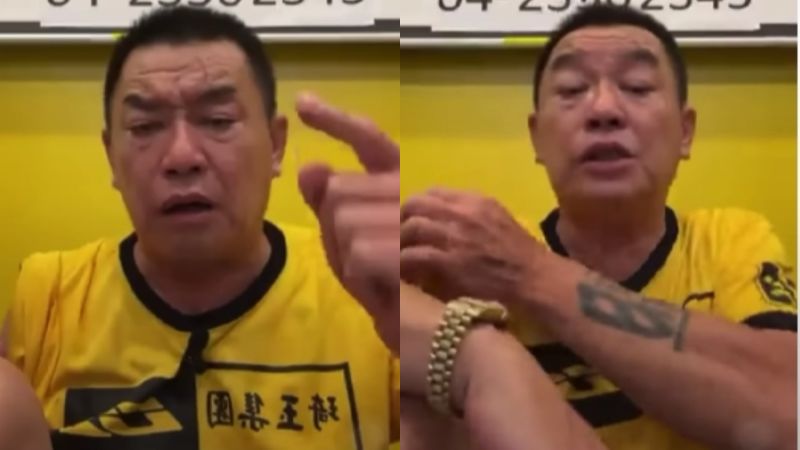 ▲廖老大曾在直播中分享對員工懷孕後的處理辦法,更嗆聲勞動局,「不要說我很殘忍。」(圖/廖老大臉書直播)
