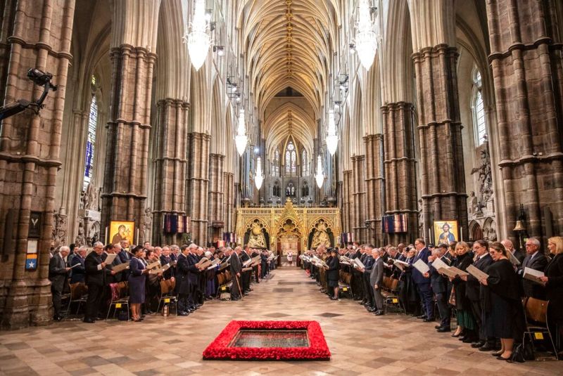 ▲英國女王的國葬將在西敏寺(Westminster Abbey)舉行。西敏寺一直是英國君主舉行喪禮或加冕登基的地點,對英國王室來說具重要歷史意義,時間達近千年。(圖/美聯社/達志影像)