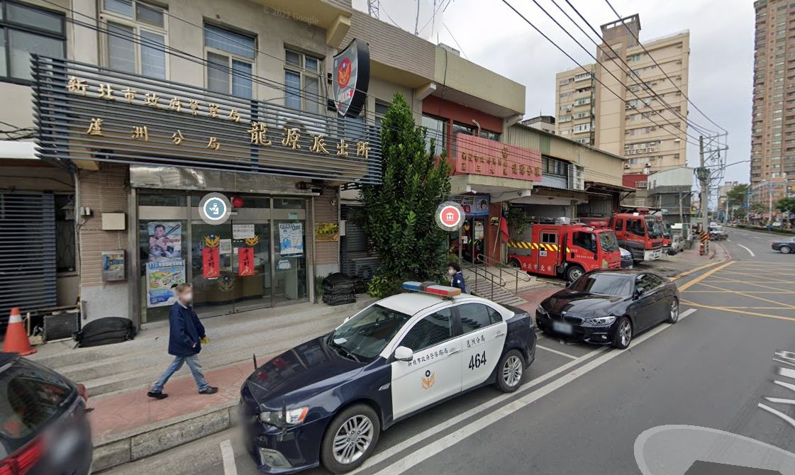 ▲新北市蘆洲派出所一名許姓警員，昨天晚間10時許，突然在所內「舉槍自戕」，所幸經搶救已脫離危險。（圖／翻攝google地圖）