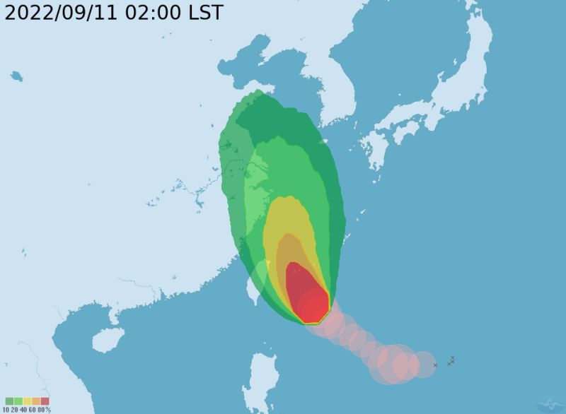 梅花颱風逐漸逼近！氣象局8點30分發布海警　警戒範圍曝
