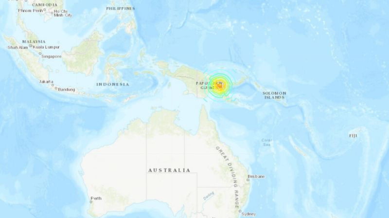 巴布亞紐幾內外海7.6地震　USGS發布海嘯警報