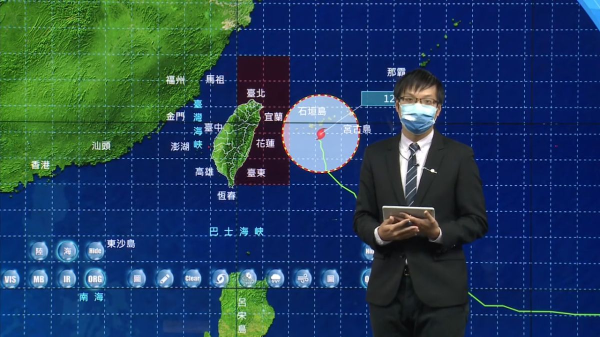 ▲氣象局説明梅花最新動態，發布陸警的機率又進一步降低了。（圖／中央氣象局）